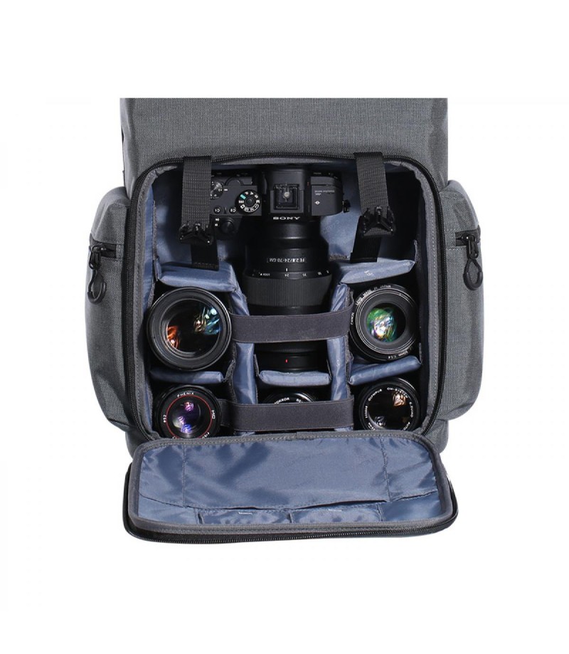 K&F Concept Mochila para cámara, gris, Bolsa de cámara de viaje para  fotografía al aire libre