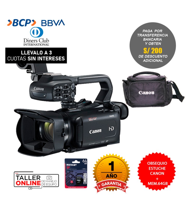 Canon XA60  Comprar Videocámara compacta 4K UHD profesional