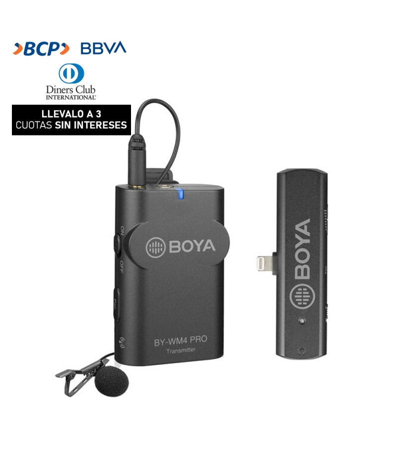 Microfono Boya BY-WM4 PRO K3 (Compatible con Iphone)