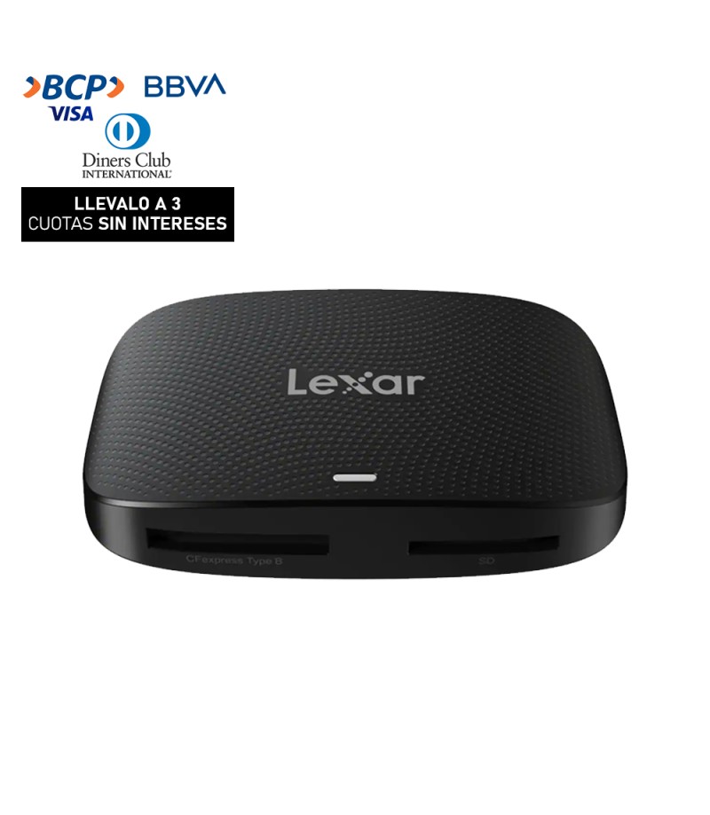 Lectora Lexar Professional 2 en 1 (Cfexpress Tipo B, SD) USB 3.2 2da Gen