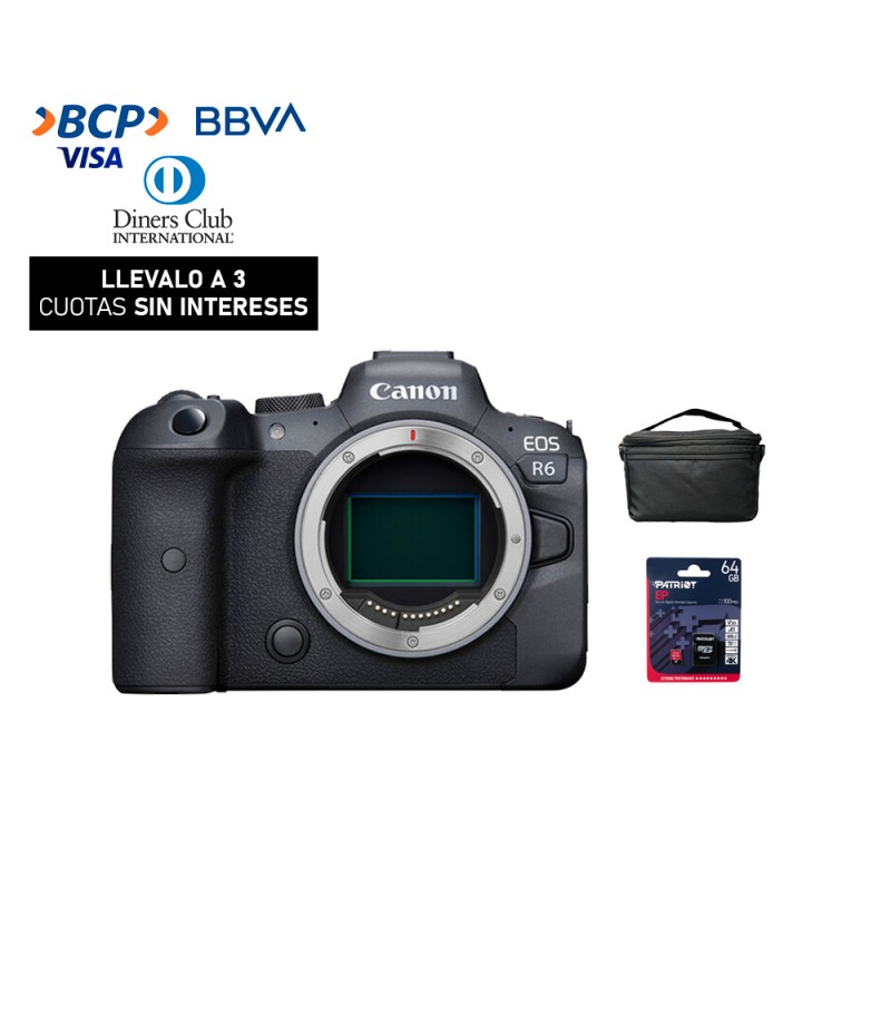 Camara Canon EOS R6 (Solo Cuerpo) (Obsequio: Estuche + Mem.64GB)