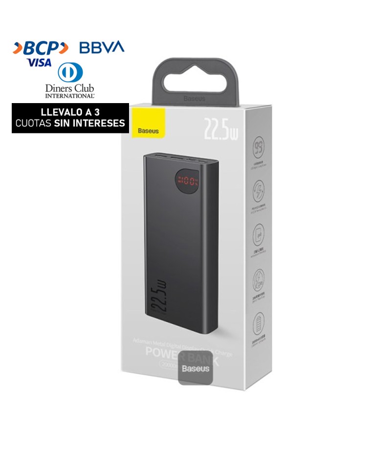 PowerBank Baseus 20,000mAh 22.5W