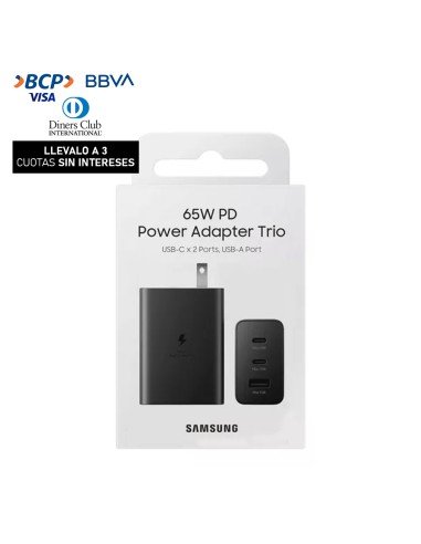 Cargador Samsung 65W Power Adapter Trio