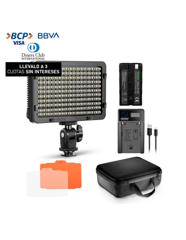 Luz Continua LED Neewer PT-176S (Gratis: Bateria + Cargador + Estuche)