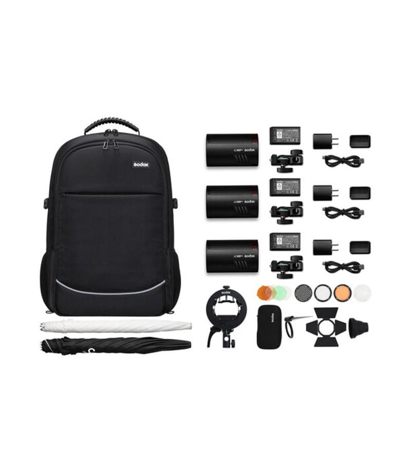 Godox AD100pro Pocket Flash Kit de 3 luces