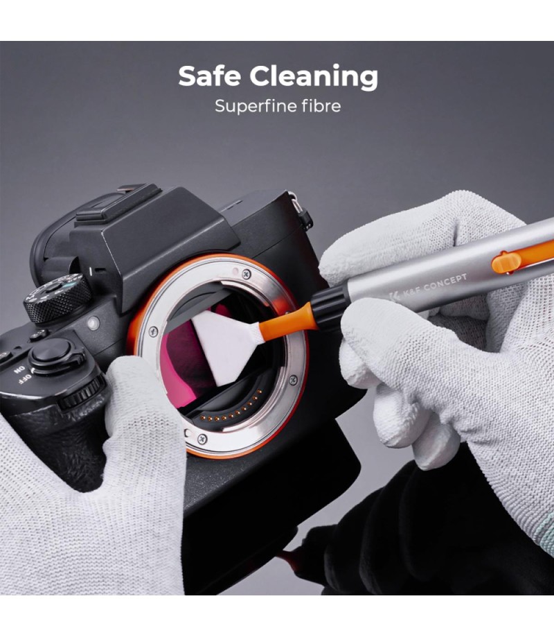 Kit profesional de limpieza de cámaras DSLR con hisopos de limpieza APS-C,  paños de microfibra, bolígrafo de limpieza de cámara, para lente de cámara